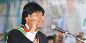 Evo Morales, presidente de Bolivia
