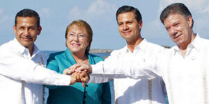 Presidentes de los países integrantes de la Alianza del Pacífico