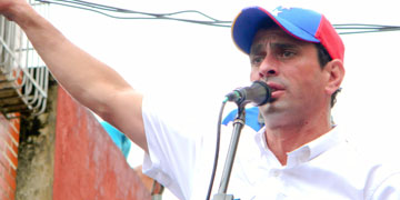 Henrique Capriles, excandidato a la Presidencia de Venezuela