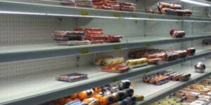 Escasez de alimentos en mercado de Venezuela