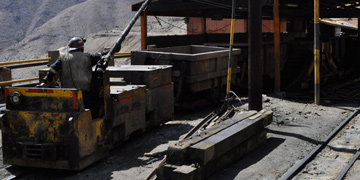 Explotación minera de la Corporación Minera de Bolivia