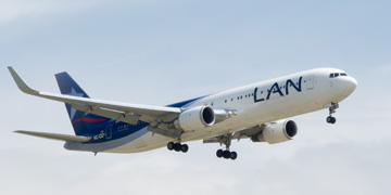 Avión de la aerolínea Lan