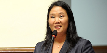 Keiko Fujimori, candidata a la presidencia de Perú