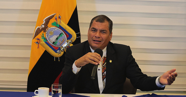 Rafael Correa, ex presidente de Ecuador