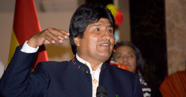 Evo Morales, presidente de Bolivia