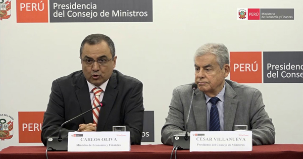 Carlos Oliva, ministro de Economía y Finanzas (MEF)