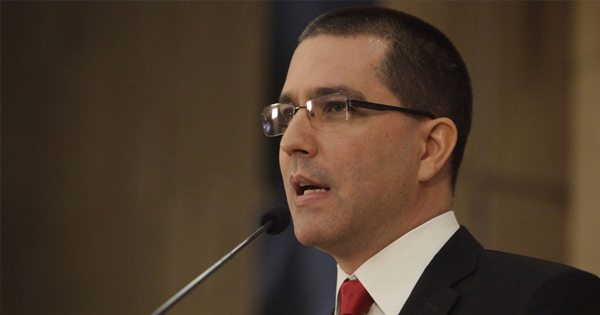 Jorge Arreaza, ministro de Relaciones Exteriores de Venezuela