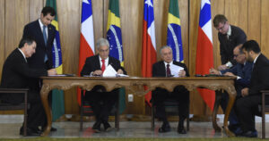 Sebastián Piñera y Michel Temer