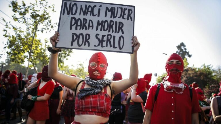 Manifestación feminista Chile