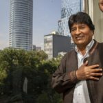 El ex presidente boliviano Evo Morales, en las oficinas de DPA en Ciudad de México, donde ofreció una entrevista exclusiva