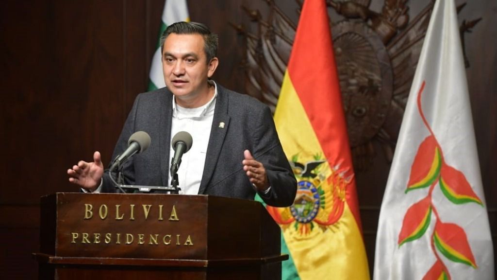 El ministro de la Presidencia de Bolivia, Yerko Núñez
