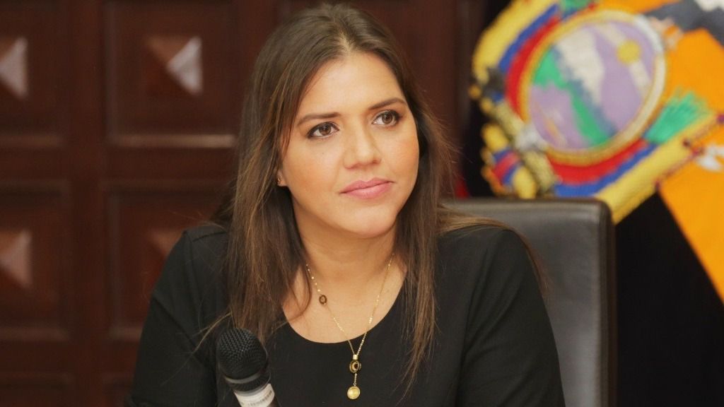 La exvicepresidenta de Ecuador María Alejandra Vicuña