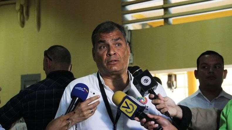 El expresidente ecuatoriano Rafael Correa