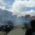 La Policía de Bolivia gasea a manifestantes que protestaban a las puertas del Senado de El Alto