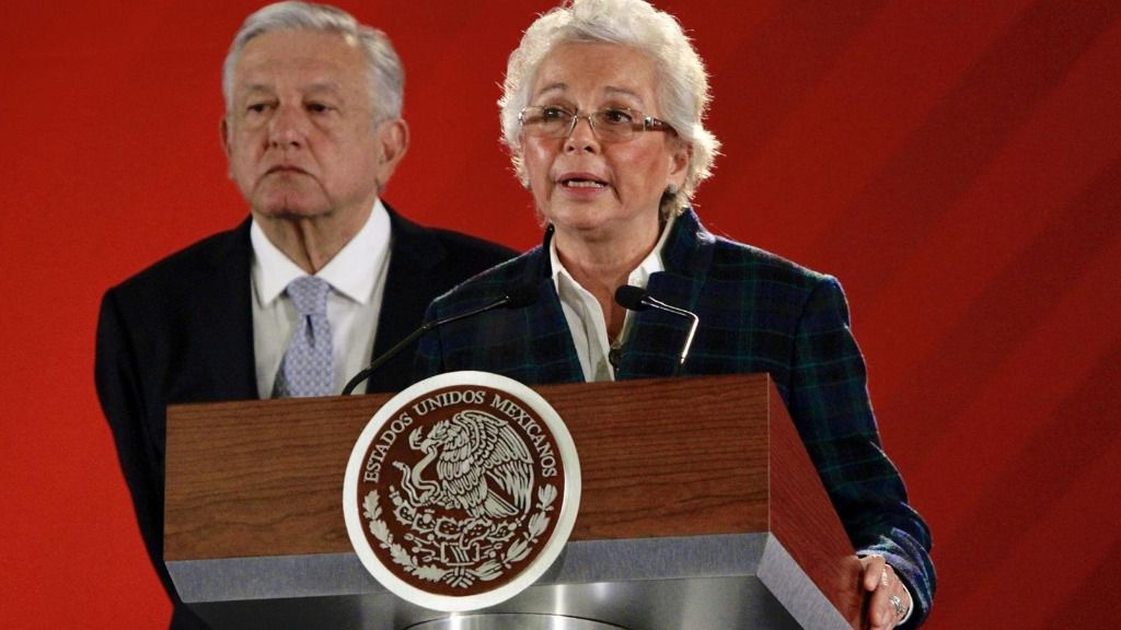 La ministra del Interior de México, Olga Sánchez Cordero