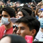Asistentes a un festival de música en México en plena pandemia de coronavirus