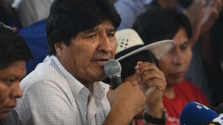 El expresidente de Bolivia Evo Morales