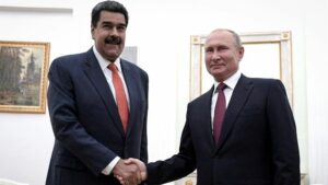 Los presidentes de Venezuela, Nicolás Maduro, y Rusia, Vladimir Putin