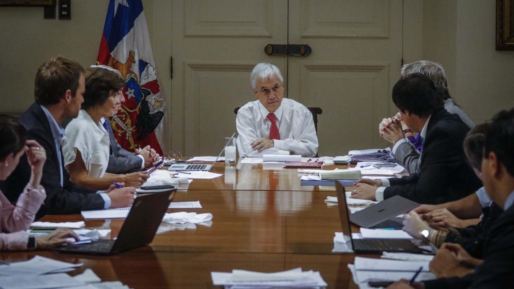 Sebastián Piñera encabeza una reunión del comité de emergencia por el coronavirus