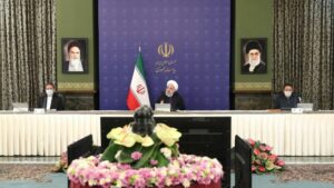 El presidente de Irán, Hasán Rohani, en una reunión gubernamental