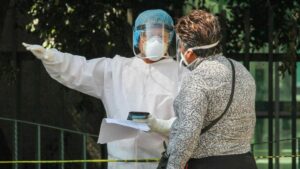 Personas con protección frente el coronavirus en Ciudad de México
