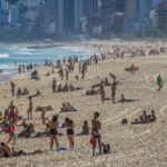 La playa de Ipanema, en Río de Janeiro, durante la pandemia de coronavirus en Brasil