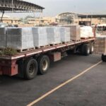 Un camión con ayuda humanitaria para Venezuela