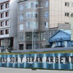 Mural que reivindica la soberanía de Argentina sobre las Islas Malvinas