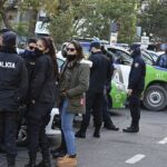 Una manifestación de policías en Argentina