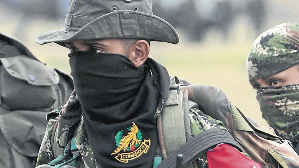 Un guerrillero del Ejército de Liberación Nacional (ELN) de Colombia