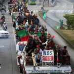 La 'minga' indígena a su paso por Cali, Colombia