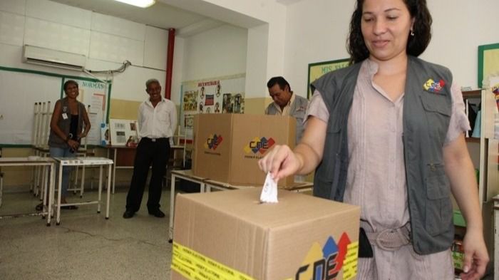simulacro de votación en Venezuela por parte del CNE