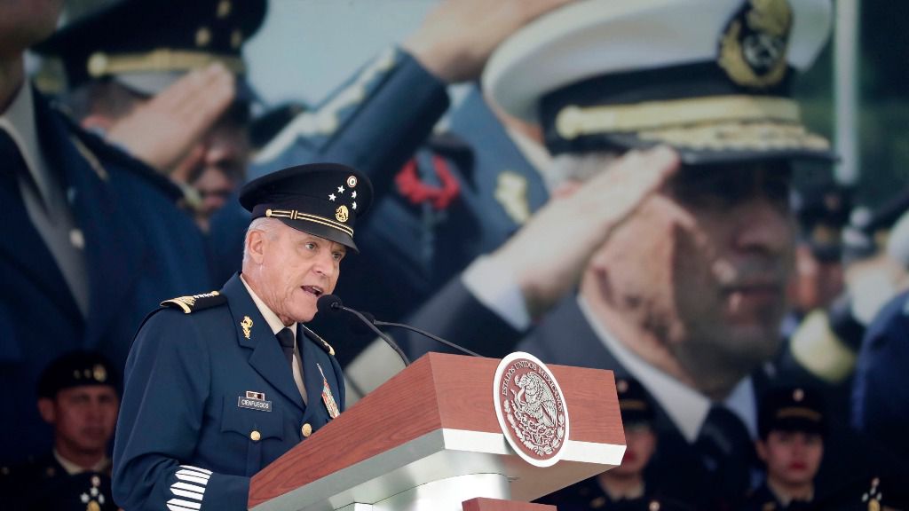 El exministro de Defensa de México, el general Salvador Cienfuegos