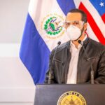 El presidente de El Salvador, Nayib Bukele, durante la pandemia de coronavirus