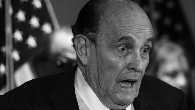 El abogado personal de Donald Trump, Rudy Giuliani.