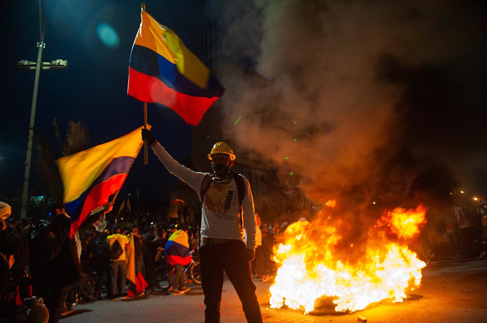 Protestas en Bogotá, Colombia, contra el Gobierno de Duque. - Chepa Beltran/LongVisual via ZUM / DPA
