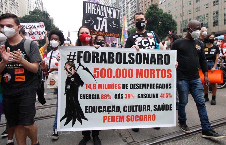 Imagen de archivo de las protestas contra Bolsonaro del pasado 19 de junio. - Jose Lucena/TheNEWS2 via ZUMA Wi / DPA