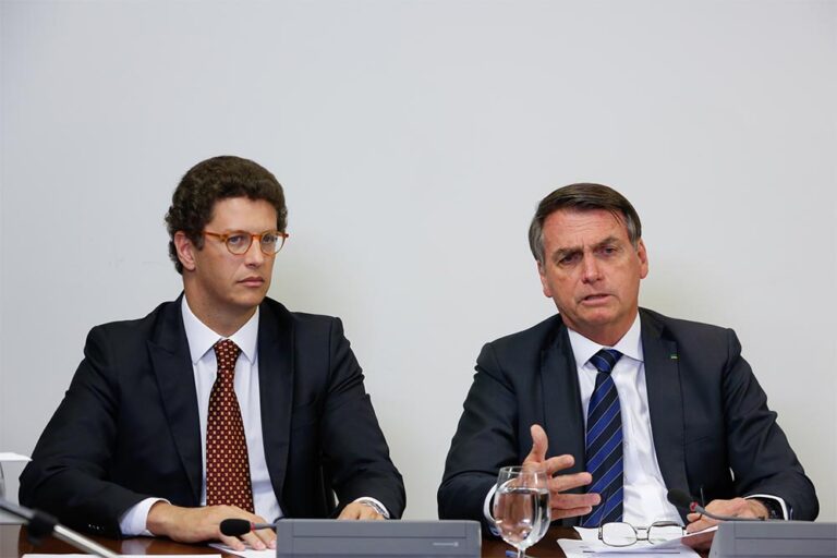 Ricardo Salles y Jair Bolsonaro