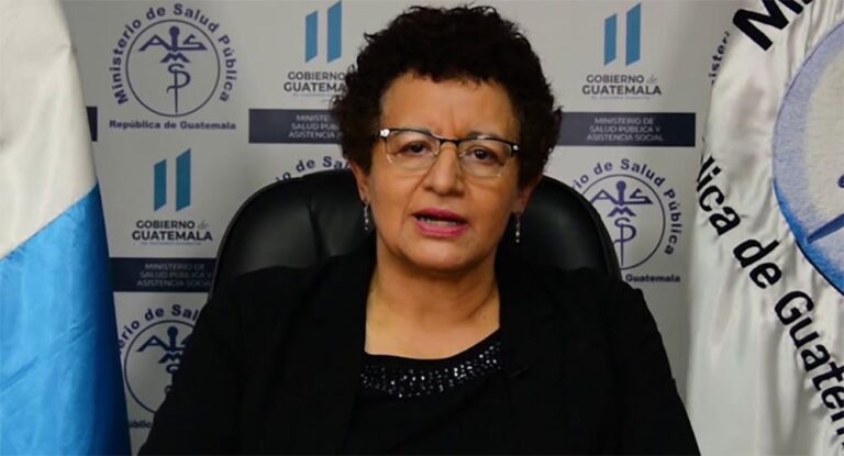 La ministra de Sanidad guatemalteca, Amelia Flores
