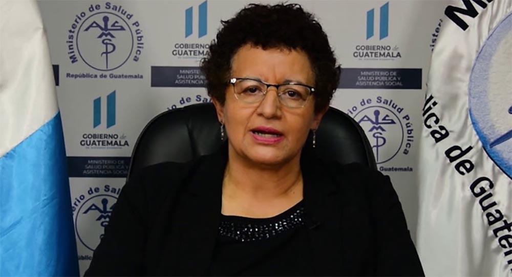 La ministra de Sanidad guatemalteca, Amelia Flores
