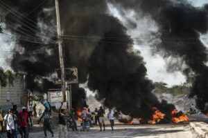 Una manifestación contra el presidente haitiano Jovenel Moise en Puerto Príncipe. - RICHARD TSONG-TAATARII / ZUMA PRESS / CONTACTOFOTO