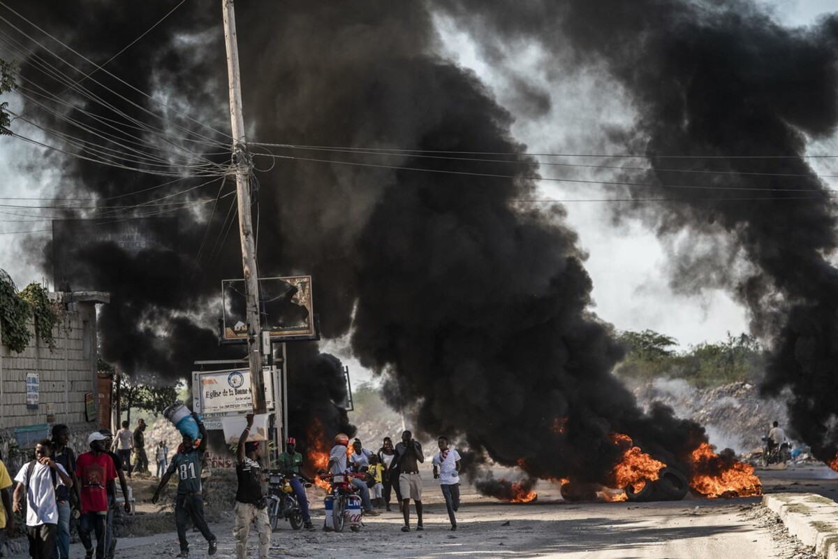 Una manifestación contra el presidente haitiano Jovenel Moise en Puerto Príncipe. - RICHARD TSONG-TAATARII / ZUMA PRESS / CONTACTOFOTO