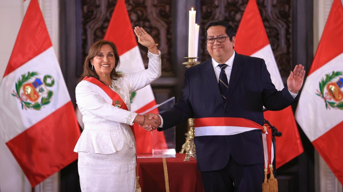 El nuevo ministro de Economía de Perú, Alex Contreras, en su toma de posesión / Foto: Gobierno de Perú
