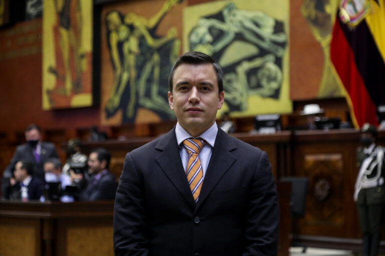 El presidente de Ecuador, Daniel Noboa