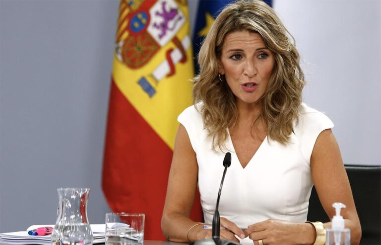 La vicepresidenta segunda y Ministra de Trabajo y Economía Social de España, Yolanda Díaz