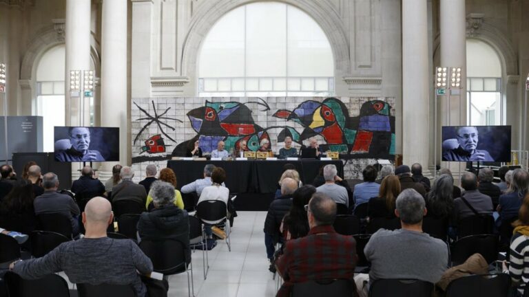 Un momento de la presentación en el MNAC / Foto: Julio Carbó - Catalunya Mirades Solidàries