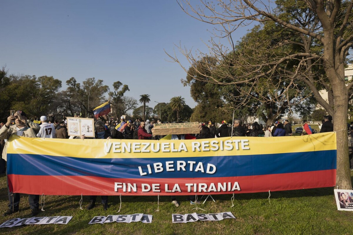 Protestas de la oposición venezolana en Buenos Aires - Europa Press/Contacto/Esteban Osorio