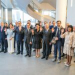 El ministro de Asuntos Exteriores, Unión Europea y Cooperación, José Manuel Albares, y los cancilleres iberoamericanos durante la reunión mantenida en Nueva York en los márgenes de la Asamblea de Naciones Unidas - MINISTERIO DE ASUNTOS EXTERIORES