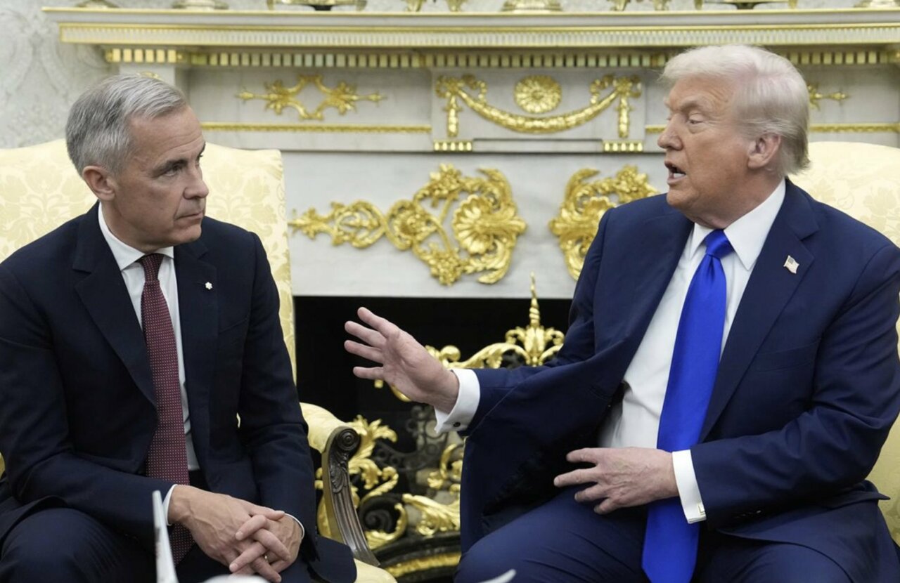 El primer ministro de Canadá, Mark Carney, junto al presidente de Estados Unidos, Donald Trump (Foto: Adrian Wyld/Canadian Press via Z / DPA)