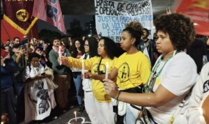 Protestas en Río de Janeiro por el operativo policial que dejó al menos 120 fallecidos. (Foto: Europa Press/Contacto/Leandro Chemalle)
